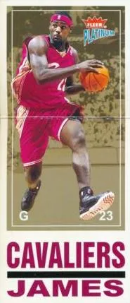 2003-04 Fleer Platinum Lebron James Big Signs #7 card image