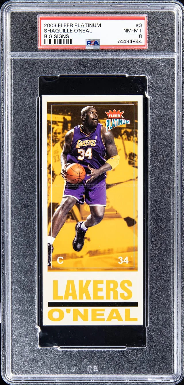 2003-04 Fleer Platinum Shaquille O'Neal Big Signs #3 card image