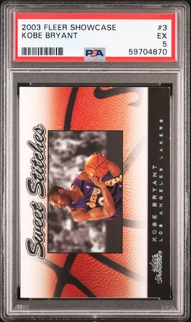2003-04 Fleer Showcase Kobe Bryant Sweet Stitches #3 card image