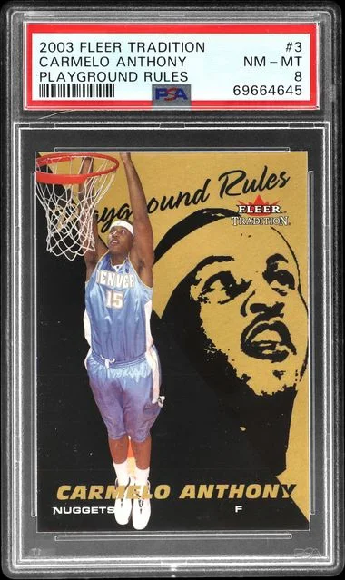 2003-04 Fleer Tradition Carmelo Anthony Playground Rules #3 card image