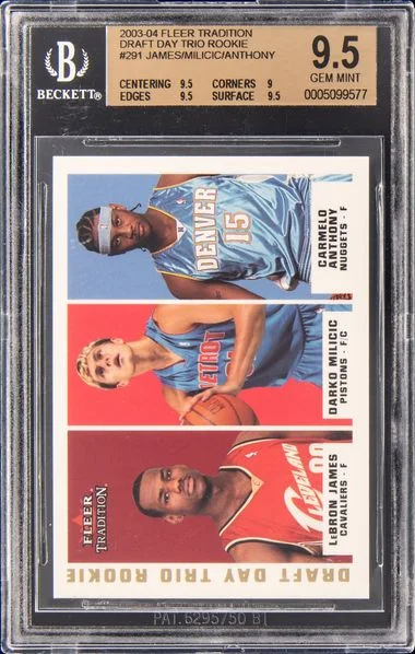 2003-04 Fleer Tradition James/Milicic/Anthony Draft Day Trio #291 card image