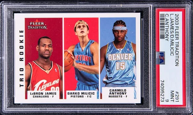2003-04 Fleer Tradition LeBron James/Carmelo Anthony #291 card image