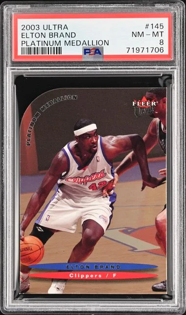 2003-04 Fleer Ultra Elton Brand Platinum Medallion #145 card image