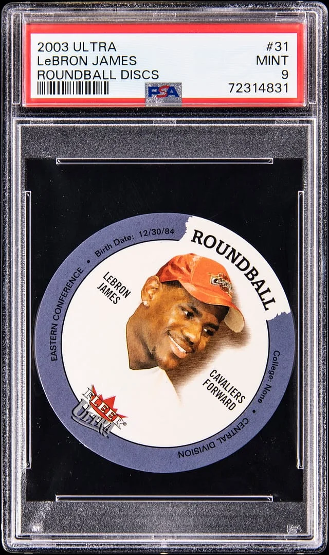 2003-04 Fleer Ultra LeBron James Roundball Discs #31 card image