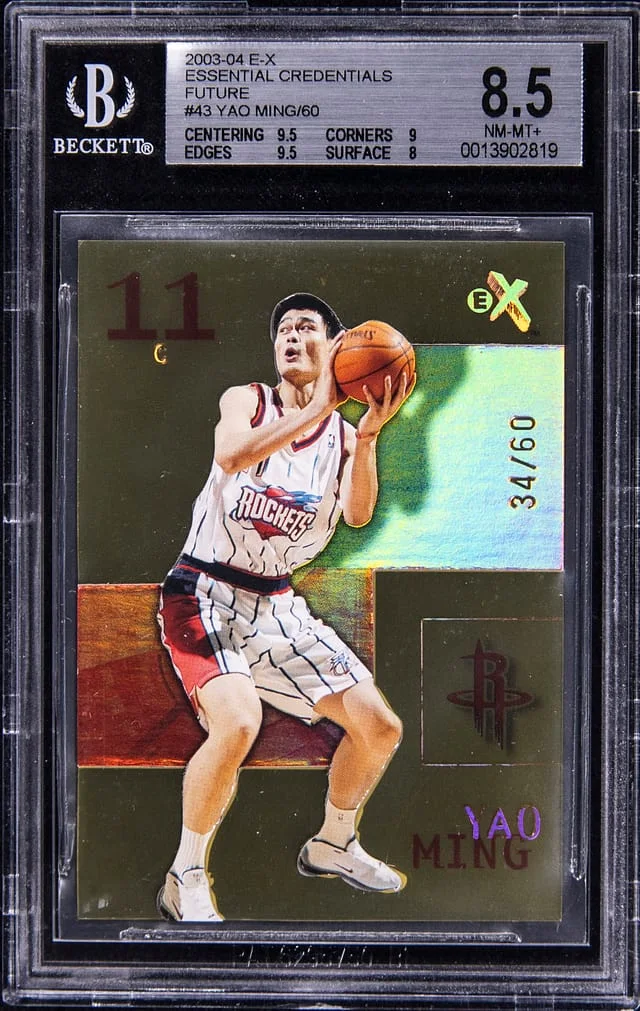 2003-04 Fleer/SkyBox Yao Ming E-X Essential Credentials Future #43 card image