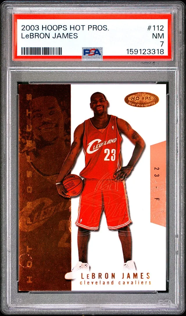 2003-04 Panini Hoops LeBron James Hot Prospects #112 card image