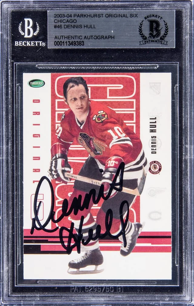 2003-04 Parkhurst Dennis Hall Original Six Chicagp #46 card image