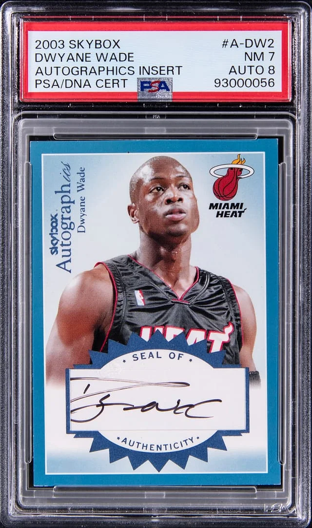 2003-04 SkyBox Autographics Dwyane Wade Insert #A-DW2 card image