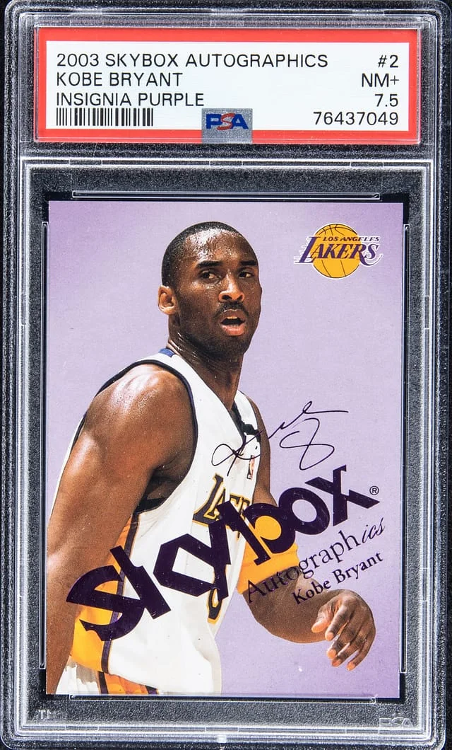2003-04 SkyBox Autographics Kobe Bryant Insignia Purple #2 card image