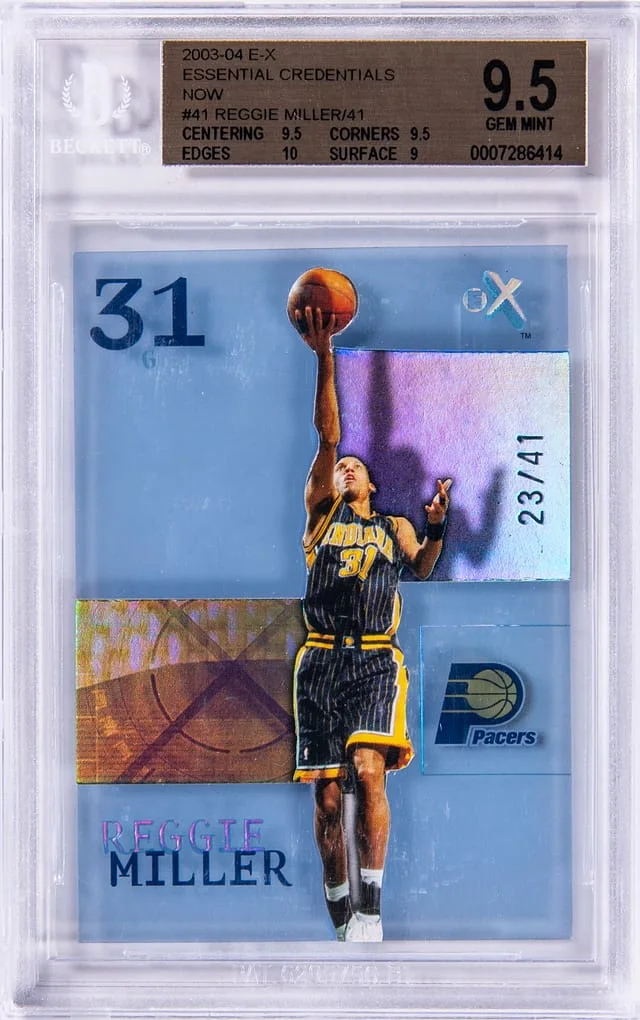2003-04 SkyBox E-X Reggie Miller Essential Credential Now #41 card image