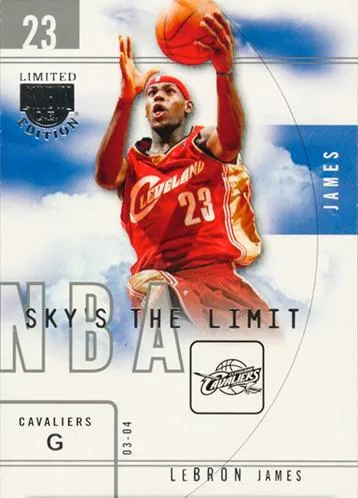 2003-04 SkyBox LE Lebron James Sky's the Limit #16 card image