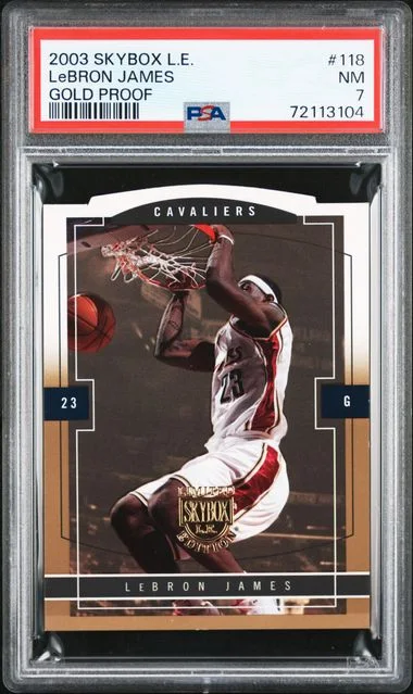2003-04 SkyBox LeBron James L.E. Gold Proof #118 card image