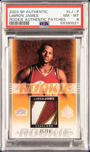2003-04 SP Authentic LeBron James Authentic Patches #LJ-P card image
