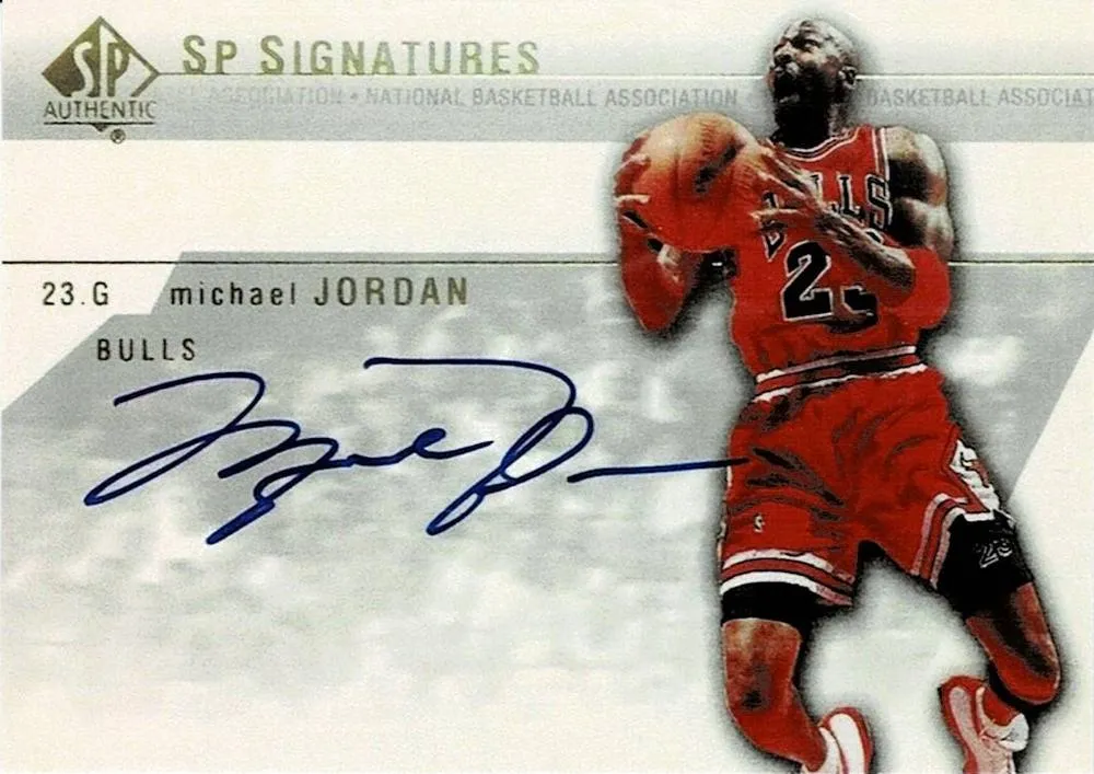 2003-04 SP Authentic Michael Jordan Signatures #MJ-A card image