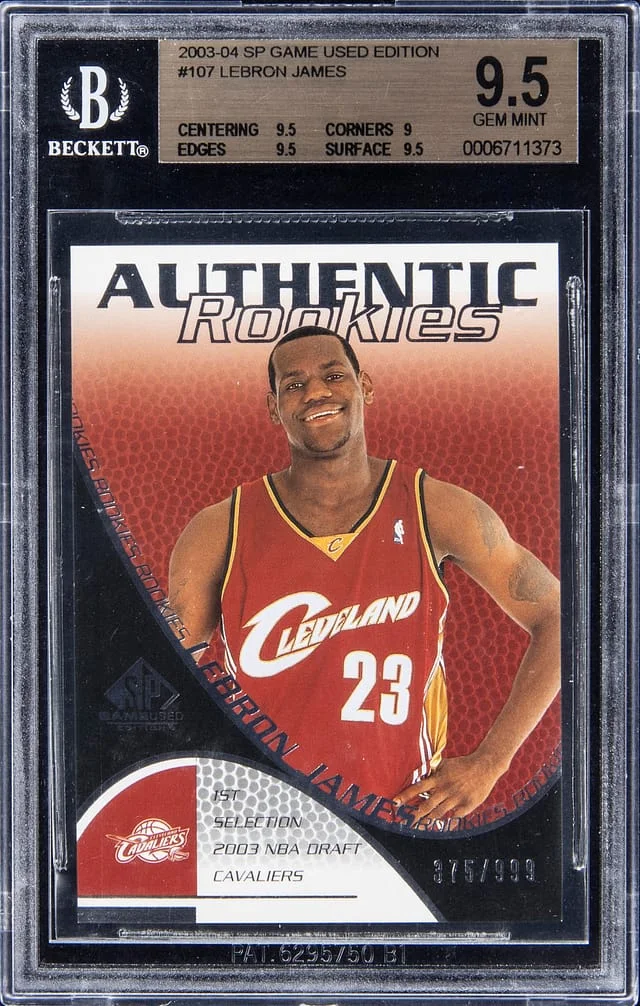 2003-04 SP Game Used Edition LeBron James #107 card image