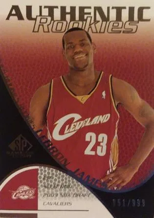 2003-04 SP Game Used Lebron James #107 card image