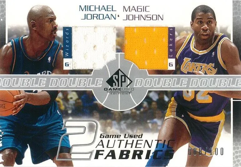 2003-04 SP Game Used Michael Jordan Authentic Fabrics Dual #MJMA-J card image