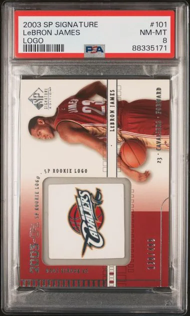 2003-04 SP Signature Logo LeBron James #101 card image