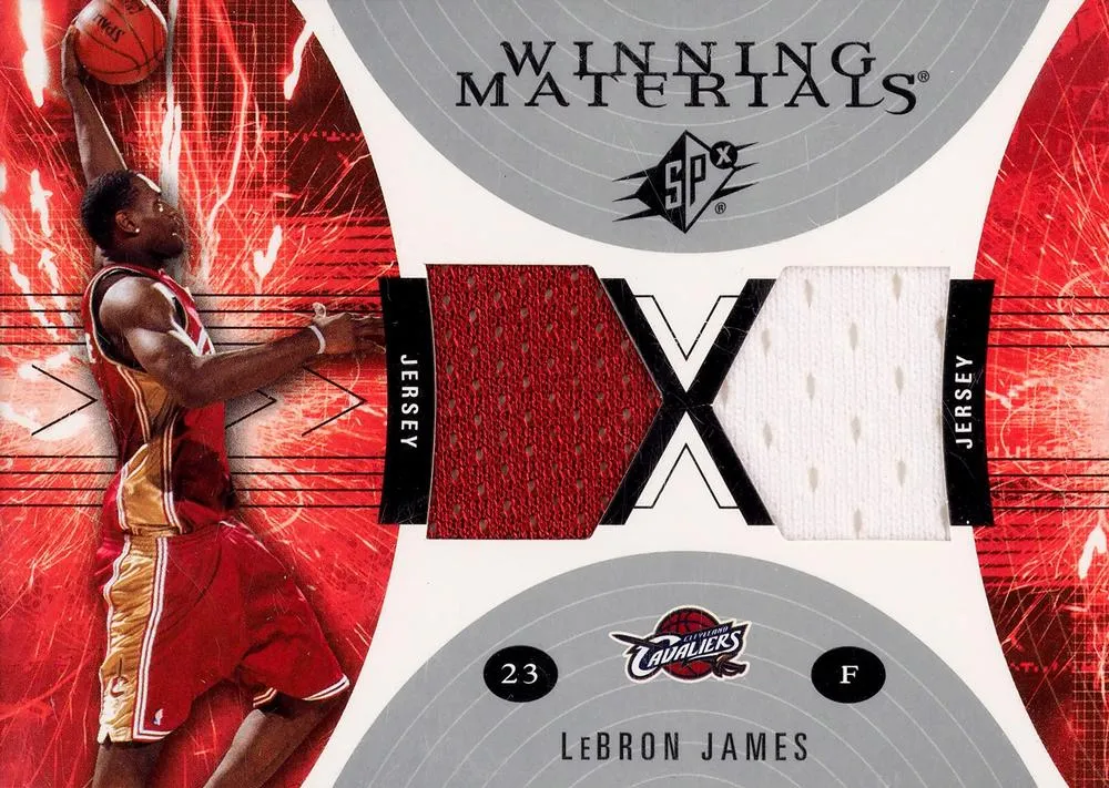 2003-04 SPx Lebron James Winning Materials #WM40 card image