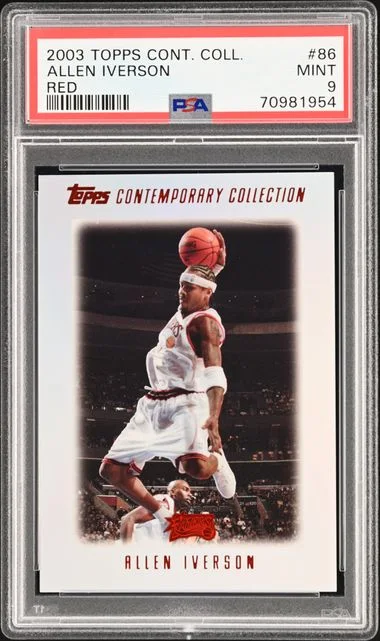 2003-04 Topps Allen Iverson Contemporary Collection Red #86 card image