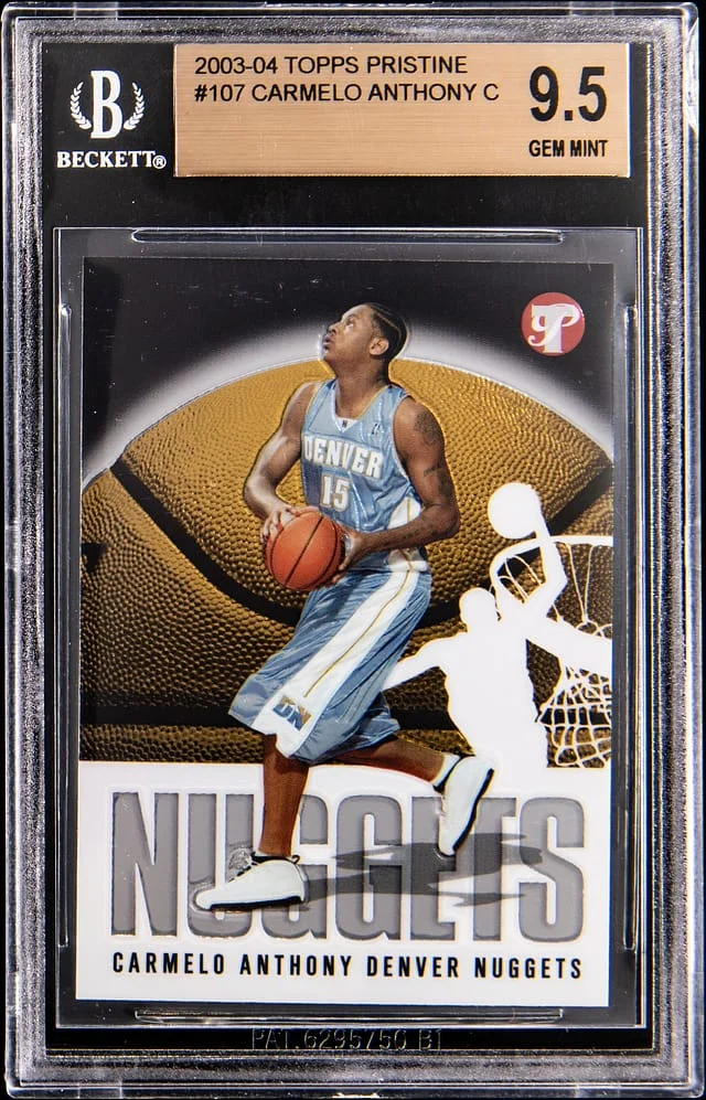 2003-04 Topps Carmelo Anthony Pristine #107 card image