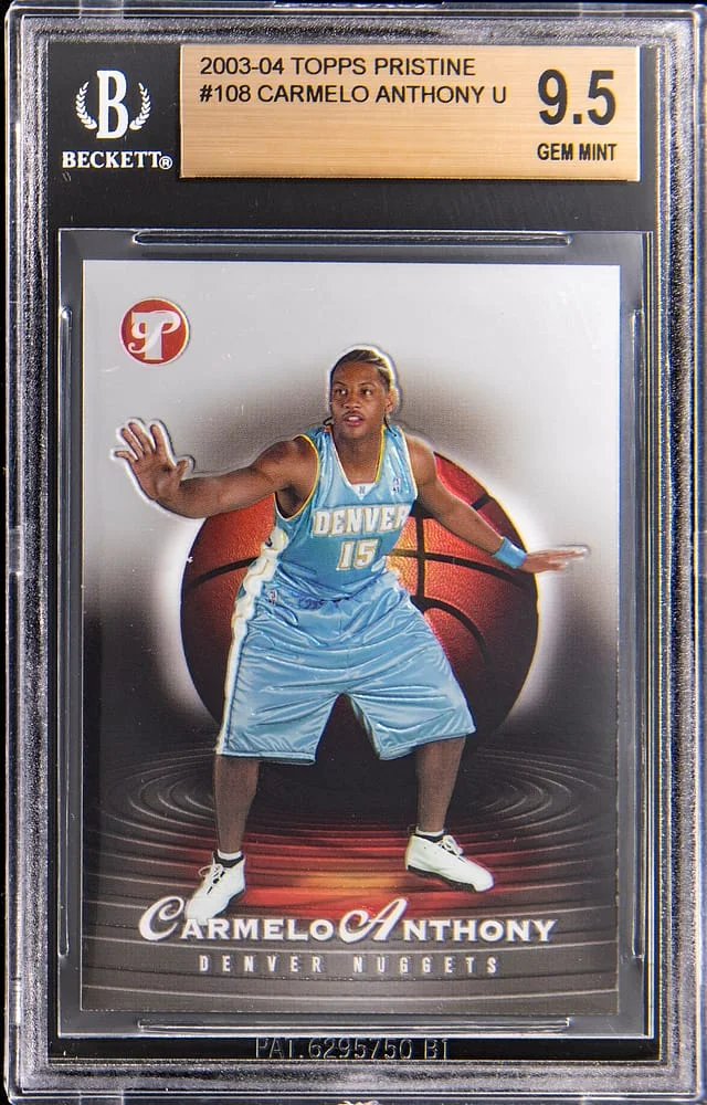 2003-04 Topps Carmelo Anthony Pristine #108 card image