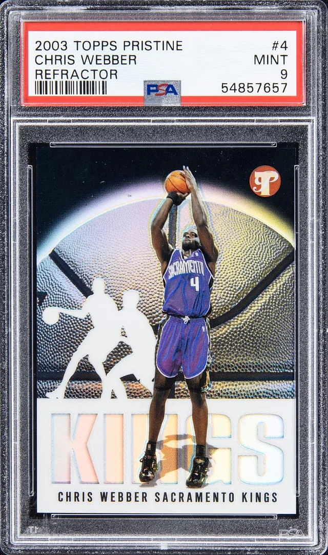 2003-04 Topps Chris Webber Pristine Refractor #4 card image