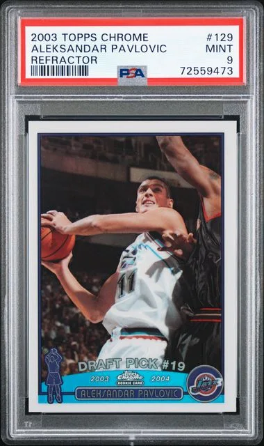 2003-04 Topps Chrome Aleksandar Pavlovic Refractor #129 card image