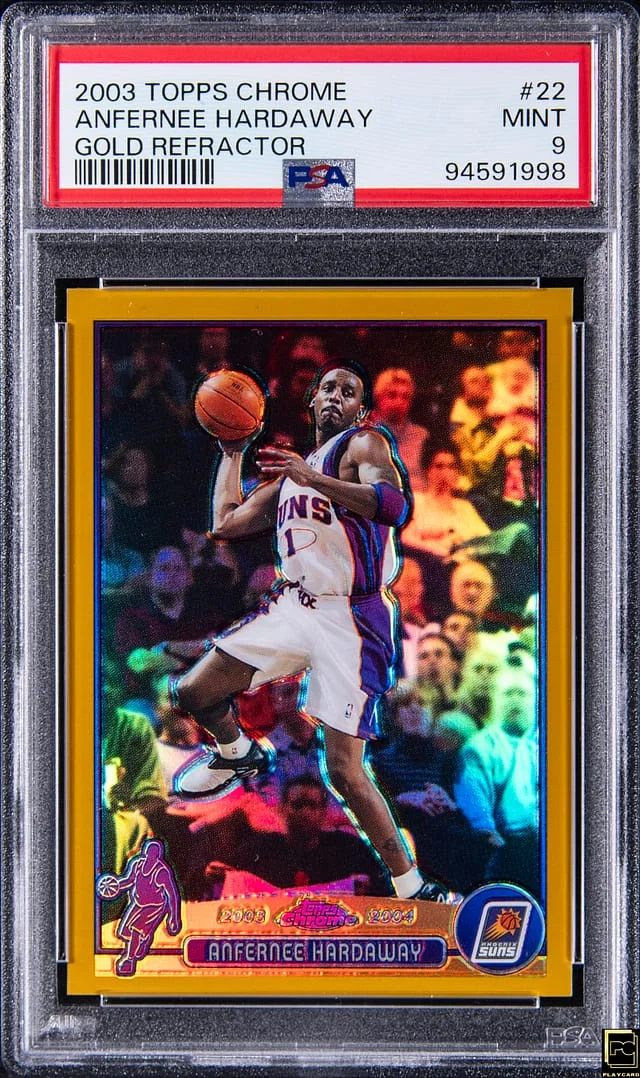 2003-04 Topps Chrome Anfernee Hardaway Gold Refractor #22 card image