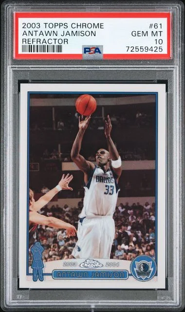 2003-04 Topps Chrome Antawn Jamison Refractor #61 card image