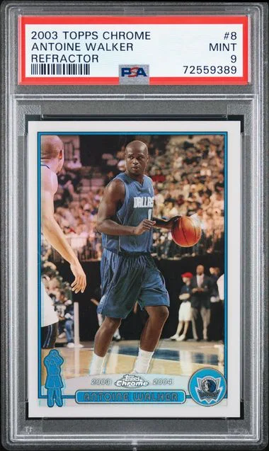 2003-04 Topps Chrome Antoine Walker Refractor #8 card image
