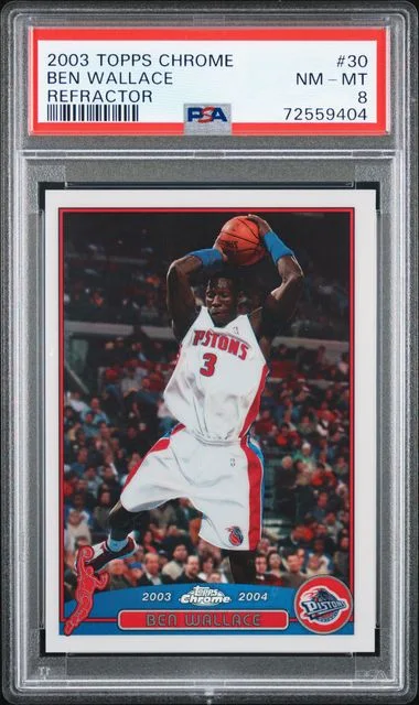 2003-04 Topps Chrome Ben Wallace Refractor #30 card image