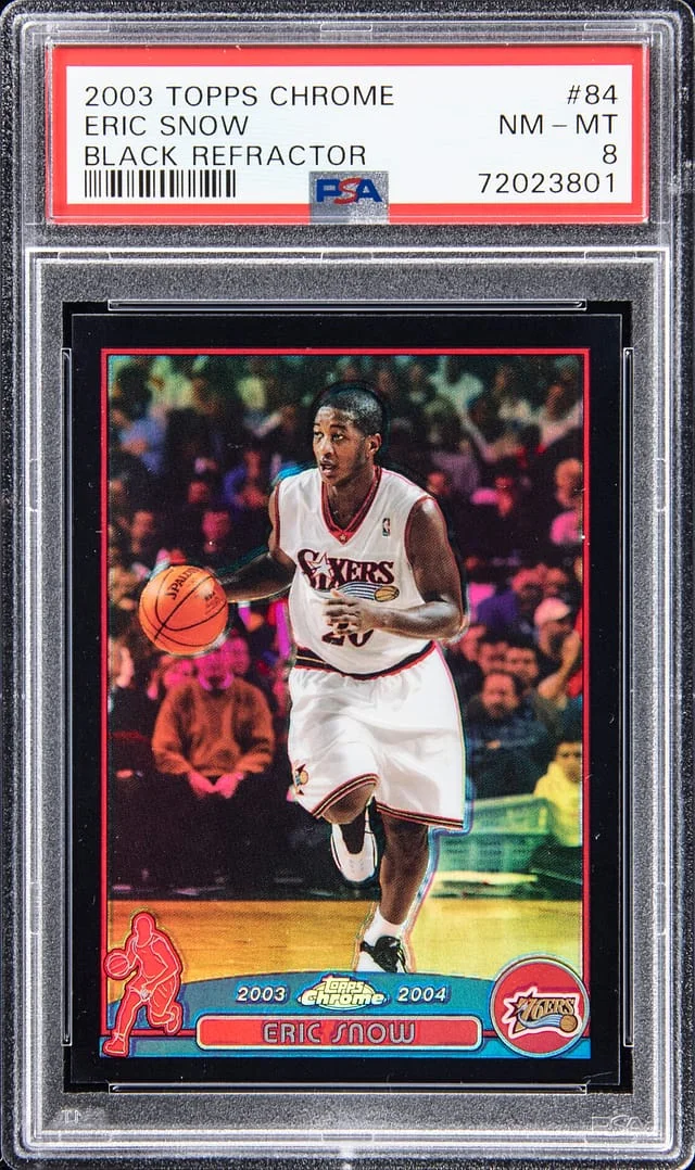 2003-04 Topps Chrome Black Eric Snow Refractor #84 card image