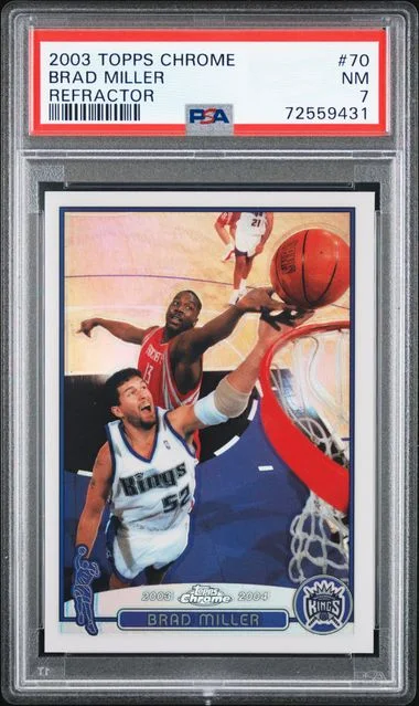 2003-04 Topps Chrome Brad Miller Refractor #70 card image