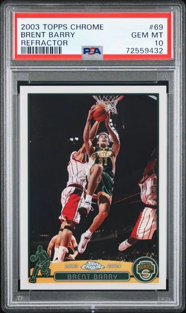 2003-04 Topps Chrome Brent Barry Refractor #69 card image