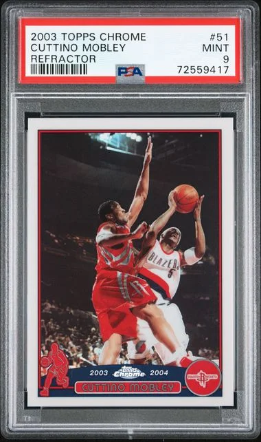 2003-04 Topps Chrome Cuttino Mobley Refractor #51 card image