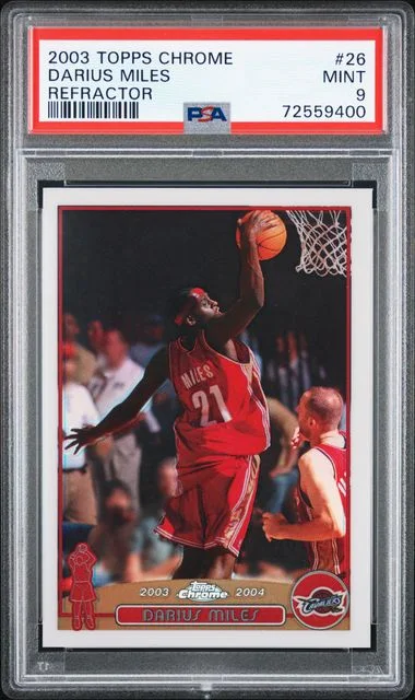 2003-04 Topps Chrome Darius Miles Refractor #26 card image