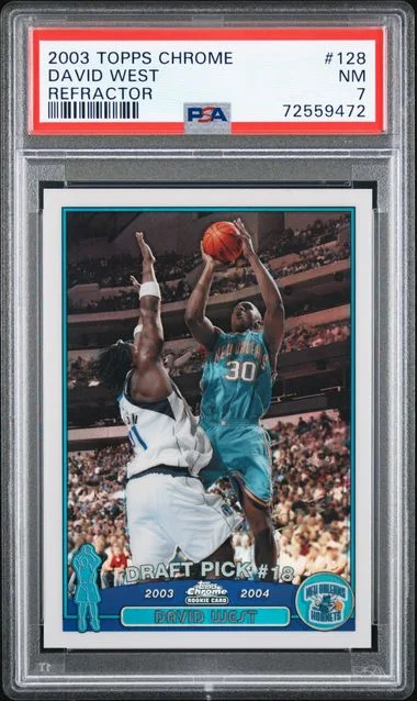 2003-04 Topps Chrome David West Refractor #128 card image