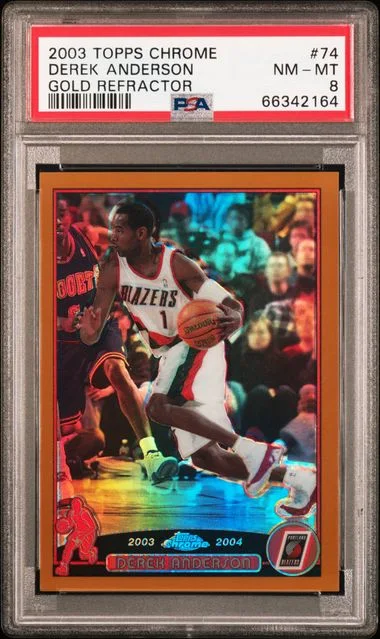 2003-04 Topps Chrome Derek Anderson Refractor #74 card image