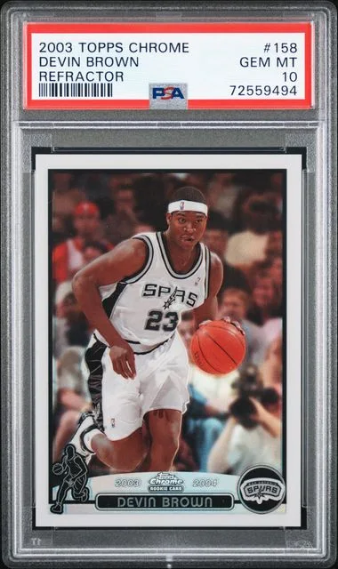 2003-04 Topps Chrome Devin Brown Refractor #158 card image