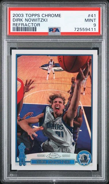 2003-04 Topps Chrome Dirk Nowitzki Refractor #41 card image