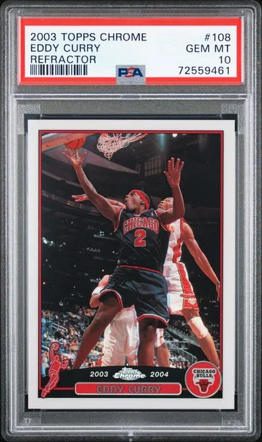 2003-04 Topps Chrome Eddy Curry Refractor #108 card image