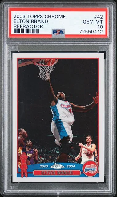 2003-04 Topps Chrome Elton Brand Refractor #42 card image