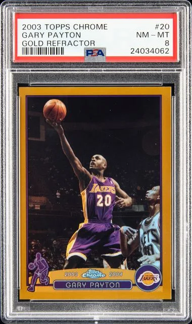 2003-04 Topps Chrome Gary Payton Gold Refractor #20 card image