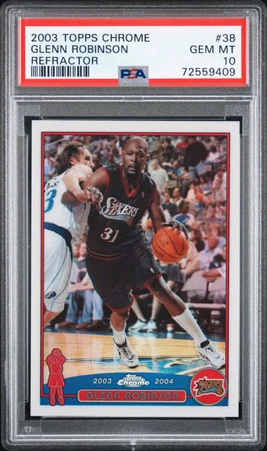 2003-04 Topps Chrome Glenn Robinson Refractor #38 card image