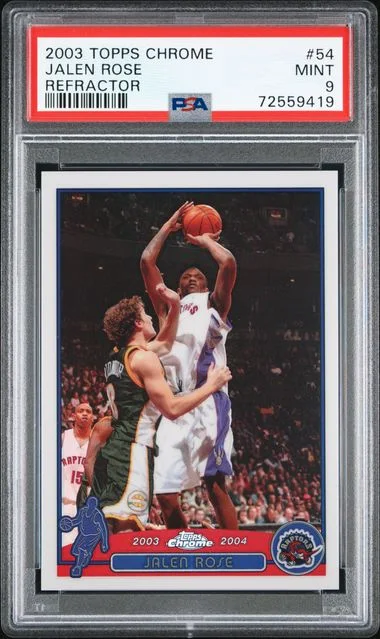 2003-04 Topps Chrome Jalen Rose Refractor #54 card image