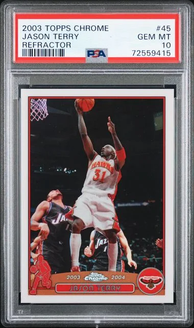 2003-04 Topps Chrome Jason Terry Refractor #45 card image