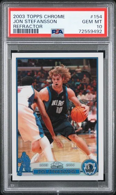 2003-04 Topps Chrome Jon Stefansson Refractor #154 card image
