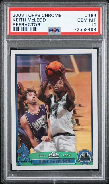 2003-04 Topps Chrome Keith McLeod Refractor #163 card image