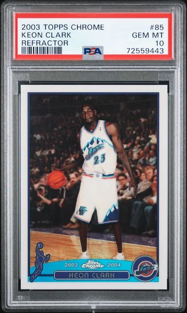 2003-04 Topps Chrome Keon Clark Refractor #85 card image